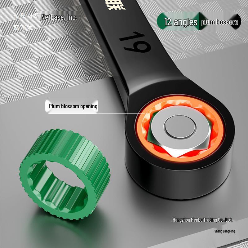 Quick Plum Blossom Ratchet Wrench Set - Dual-Purpose, Labor-Saving, Industrial-Grade Tool