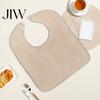Machine Washable Mealtime Bibs Adult Large Bib, Solid Color Waterproof Clothing Protector, with Deep Crumb Snap Buttons Catcher Design, Adjustable