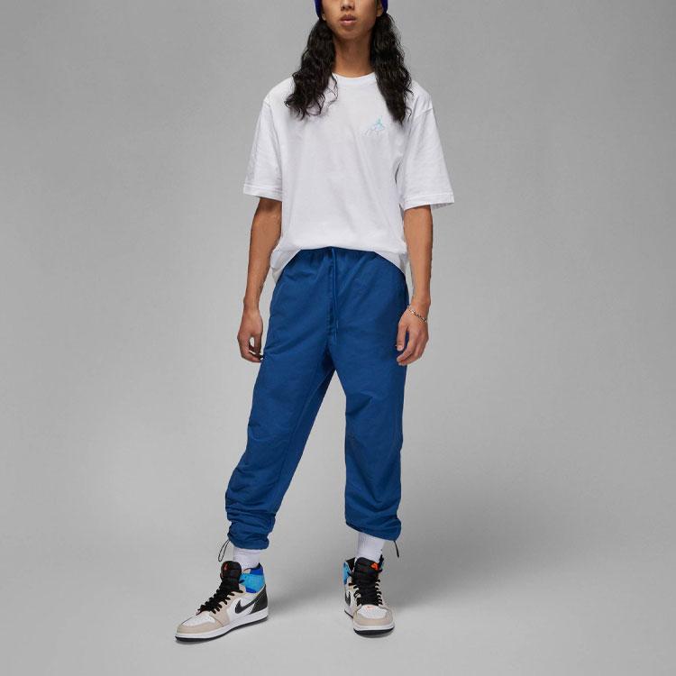 Jordan Simplified Big Logo Print Casual Crew Neck T-Shirt Men Tops White Yellow DZ4055-102