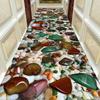 Autumn Style Long Lobby Carpet Fresh Green Grass Pattern Stairway Hallway Home Corridor Carpet Aisle Party Wedding Red Area Rugs