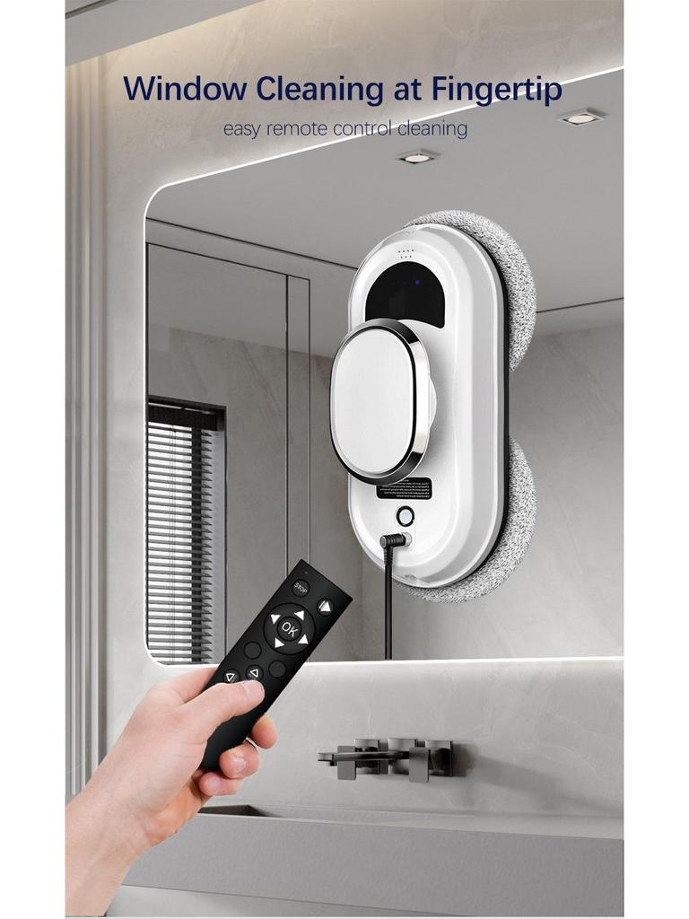 Vollautomatischer Fenstereinigungsroboter mit hoher Saugkraft und Absturzsicherung