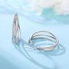 Orstarry S925 Silver Earrings Fashion Curve Weaving Earrings For Women Party Birthday Gift Silver Jewelry