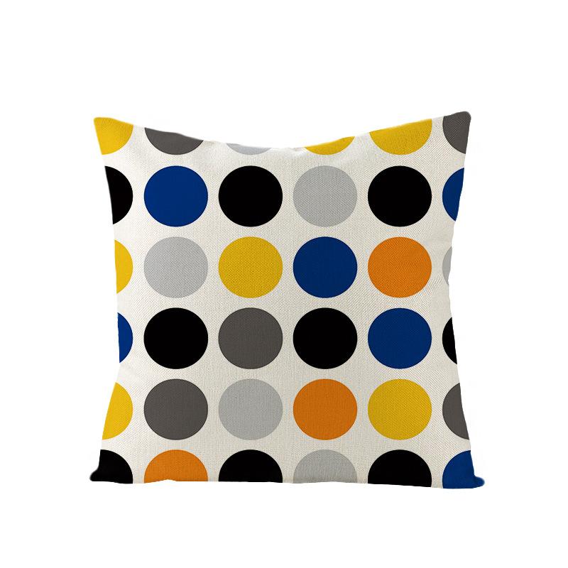 Nordische Geometrische Abstrakte Serie Polyester Bedruckter Kissenbezug Sofakissenbezug Heimtextilien