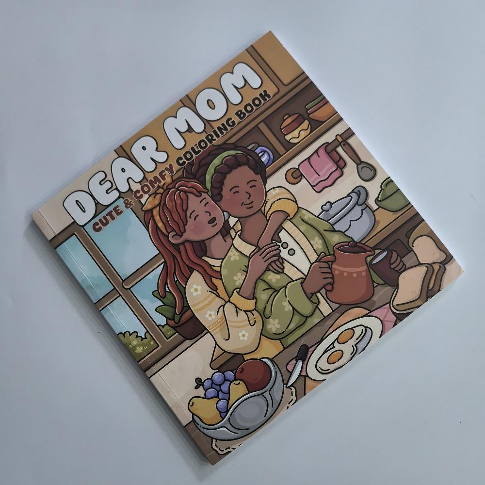 

Dear Mom Coloring Book for Adults Cute & Floral Designs Stress Relief Art Therapy Gift for Women/Mother s Day/Birthday Party
