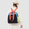 Lightweight Backpack Women's Color Block Shoulder Bag Multi-Function Commuter Crossbody Bag