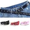 Creative Star Eye Rivet Belt Goth Style Pin Buckle Man/Woman Fashion Casual Punk Style Pu Leather Waistband For Jeans Y2K Belt
