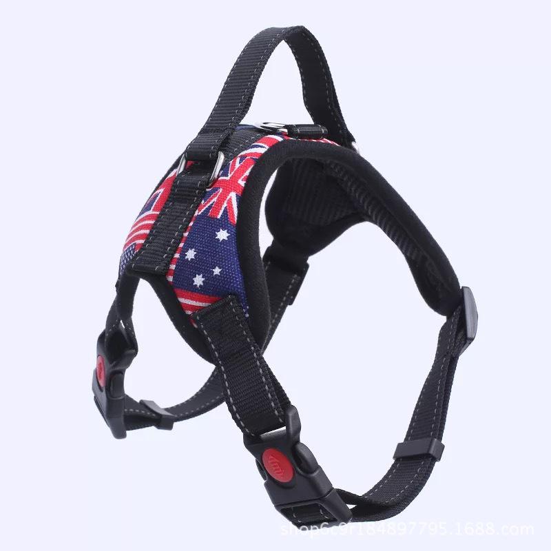 Universal Dog Harness: Cross-Border Traction Rope for Medium & Large Breeds, Labrador Pet Vest with Chest and Shoulder Straps