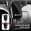 AAAAT1 For Skoda Car Phone Gravity Holder Car Air Vent Clip Mount Mobile Phone Holder Fabia Kamiq Superb Scala Enyaq-iV MK3 VisionS