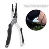 Rubber Handle Aluminium Alloy Casting Anti skid Easy Opening Ring Fishing Pliers Hook Remover Tool with Storage Bag