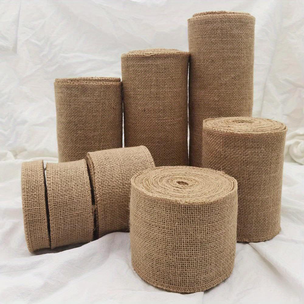 Burlap Roll (1 Roll, 10cm/4 Inch, 10 Meters) – Jute Ribbon for Gift Wrapping, DIY Craft Projects, Wedding & Home Decoration