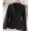 Blazers de talla grande para mujer, chaquetas de trabajo para oficina, traje de moda para mujer, blazer ajustado de un solo pecho para negocios, abrigos formales S-XL
