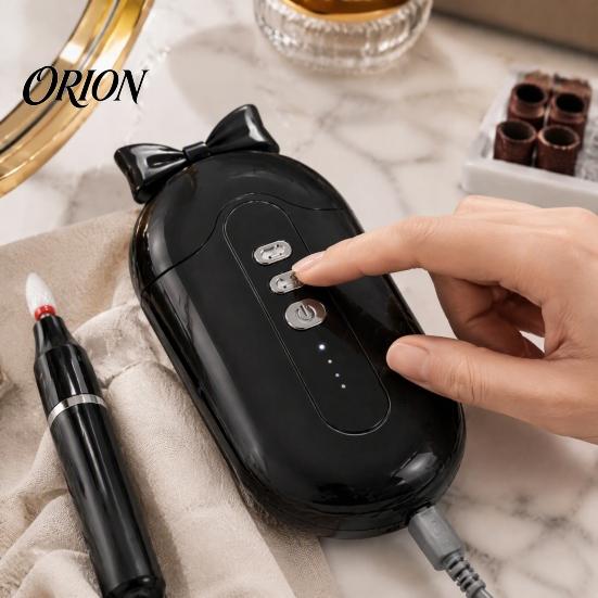 Cordless Nail Polishing Pen Electric Drill Machine with Bit Storage Case, 17000RPM Portable File Tool Kit for Trimming, Professional Manicure Pedicure