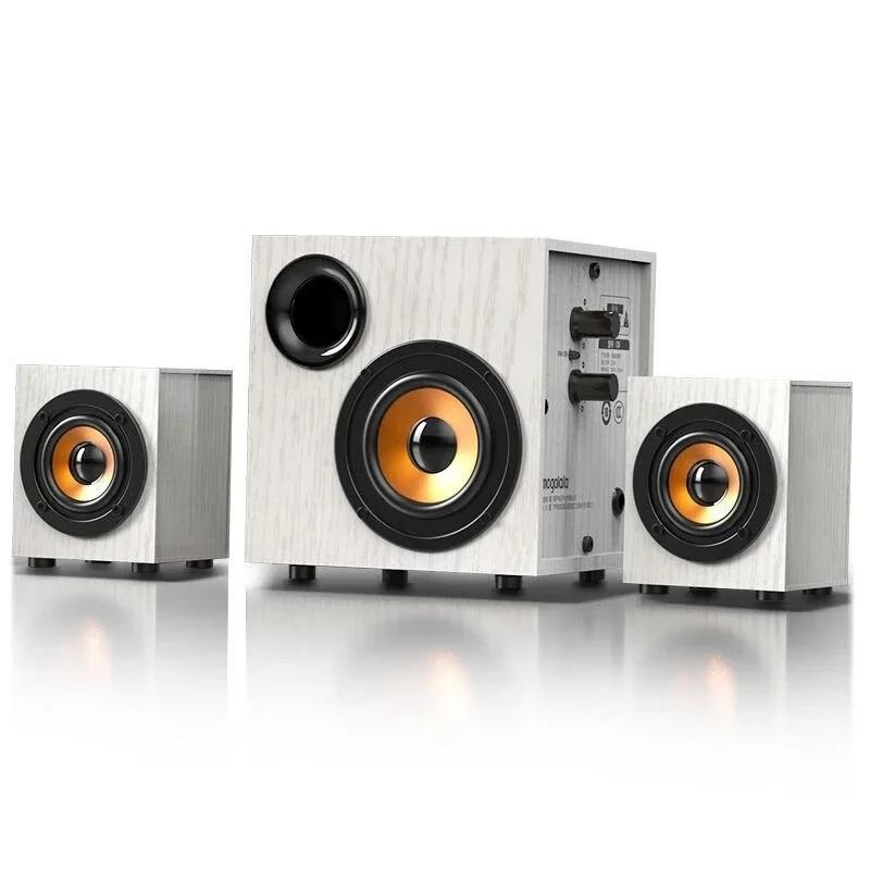 Q6 Multi-media Combination Computer Speakers Bass Stereo BT Music Player Subwoofer SoundBox for Desktop Laptop Notebook Tablet