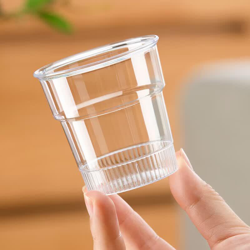 CHAHUA 140ml Disposable PS Plastic Cups (20 Count)