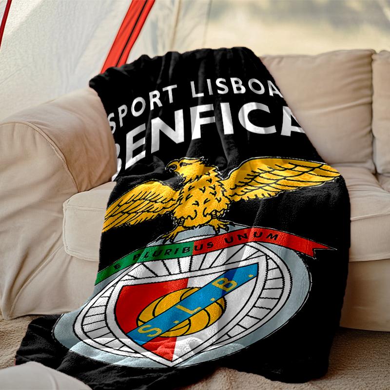 [SL Benfica Blanket] Soft Throw Blanket for Bed Sofa, Holiday Gift Blanket for Women Men Family Friend