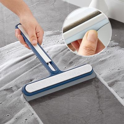 Silicone Glass Wiper Window Cleaning Brush Bathroom Mirror Cleaner with Hanlde  Shower Squeegee Home Cleaning Tools