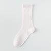 Female Summer Thin Breathable Mesh Boneless Loose Mouth In The Tube Stack Socks
