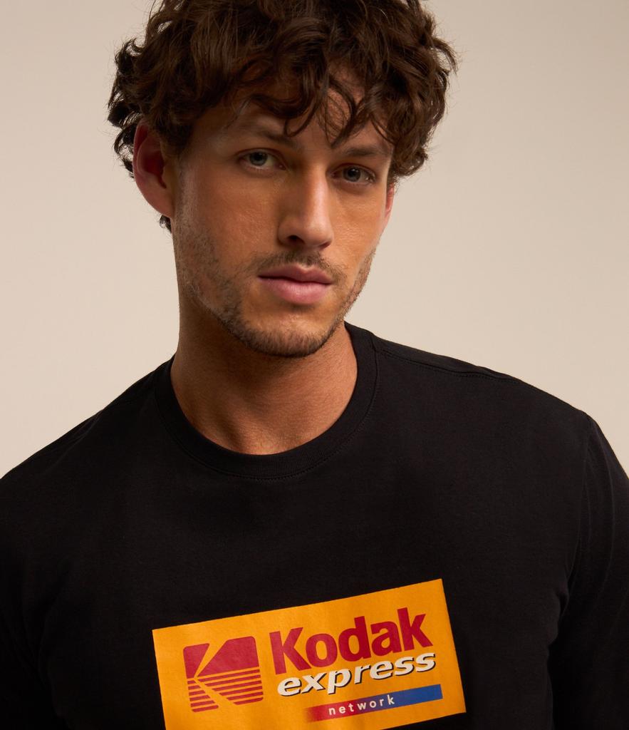 Kodak Printed Comfort Cotton T-Shirt with Kodak Duaflex Black Print Women Men Oversized Y2k Cotton Loose Female Male Clothing
