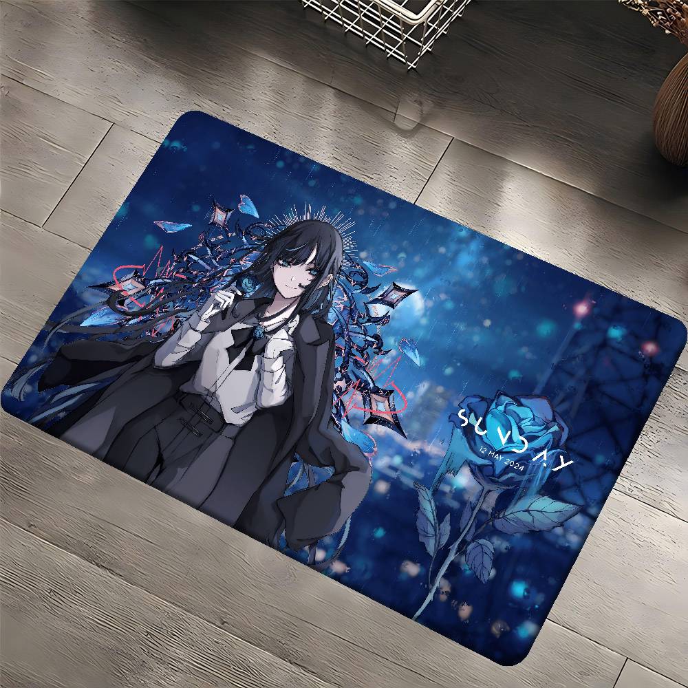 1pc Ado Bathroom Mat Kids Room Bedroom Decoration Balcony Anti-Slip Doormat Living Room Welcome Rug