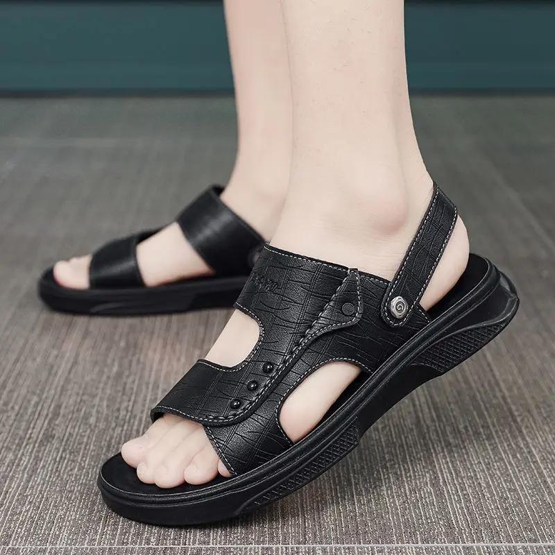 Fashion Rubber Shoes for Men Beach Stylish Summer 2025 Breathable Wholesale On Offer Original New Design Styles Fashion Buy Man Sandals
