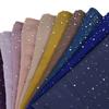 180*70CM New Plain Diamond Beads Bubble Chiffon Instant Hijab Shawls Solid Thick Head Wraps Foulard Sjaal Muslim Bonnet Cachecol