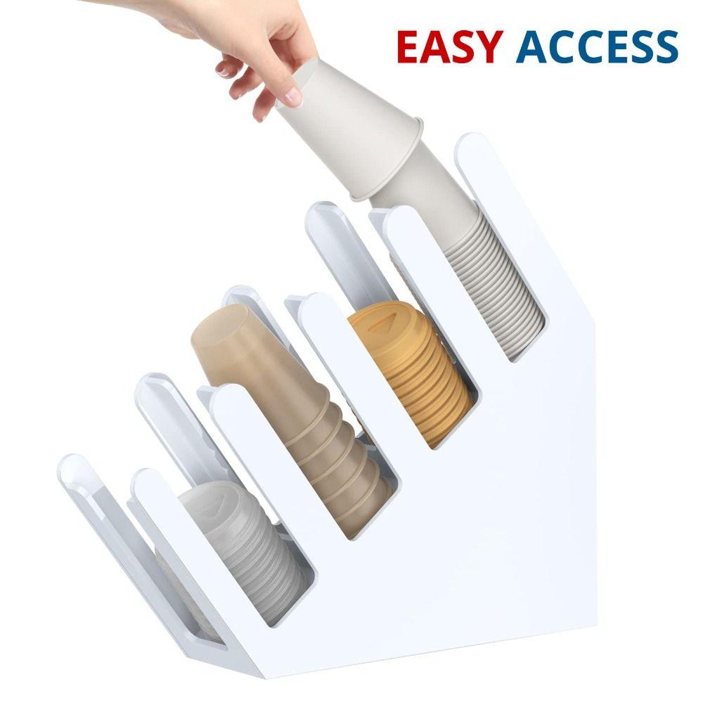 Bevel Plastic Cup Holder Stand Plastic Storage Rack Disposable Cup Holder  Kitchen