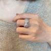 CopperFancy Bow Ring with Dazzling CZ Women Finger Ring Newly Designed Wedding Bands Statement Accessories Jewelry