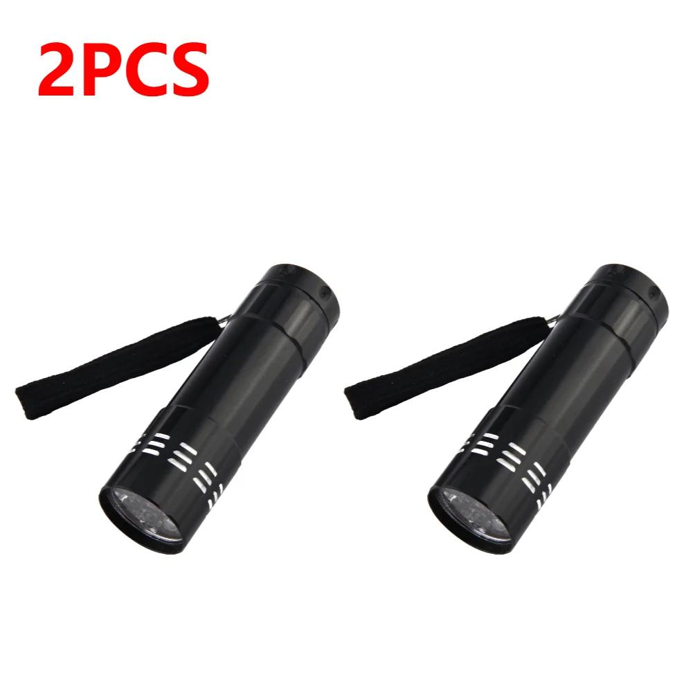 1-5pcs 9 LED UV Flashlight 50LM Handheld Ultraviolet Waterproof Violet Light Pet Urine Scorpion Feminine Hygiene Detector Torch