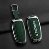 Zinc Alloy Leather Car Key Case, For Chery Omoda C5 E5 C9 5 9 Ev Phev 7 8 Pro Plus , Protected Keychain Bag, Car Accessories