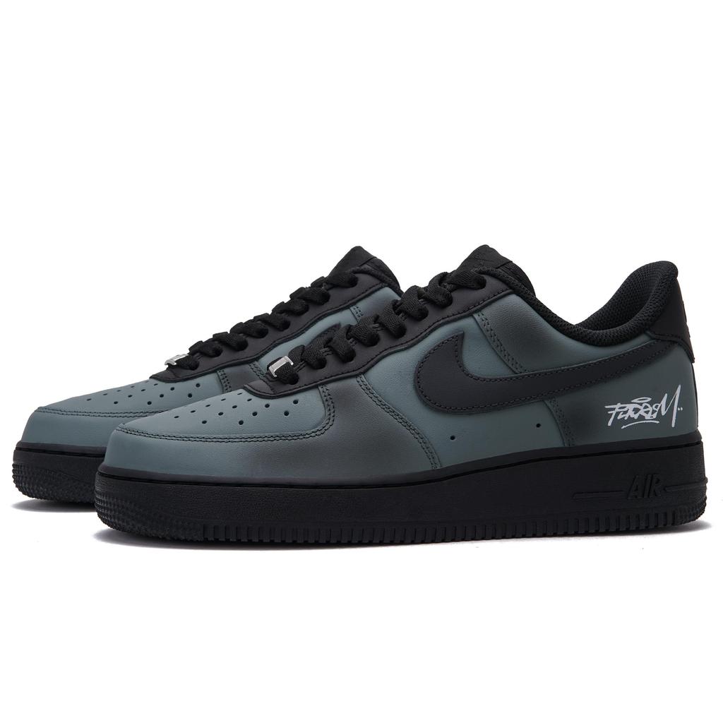 Nike Air Force 1 Pluto Abrasion Resistant Low top Skateboard Shoes Unisex Black CW2288-001(Team1102-)