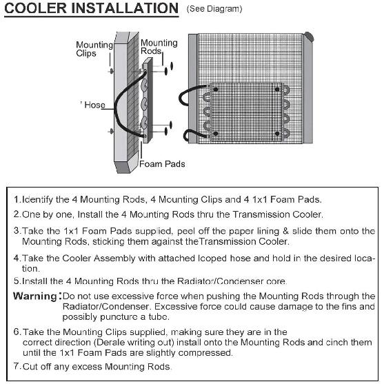 10 Row/16 Row Oil Cooler Kit, Universal Aluminum Remote Transmission Engine Cooler Auto-Manual Radiator Converter Kit