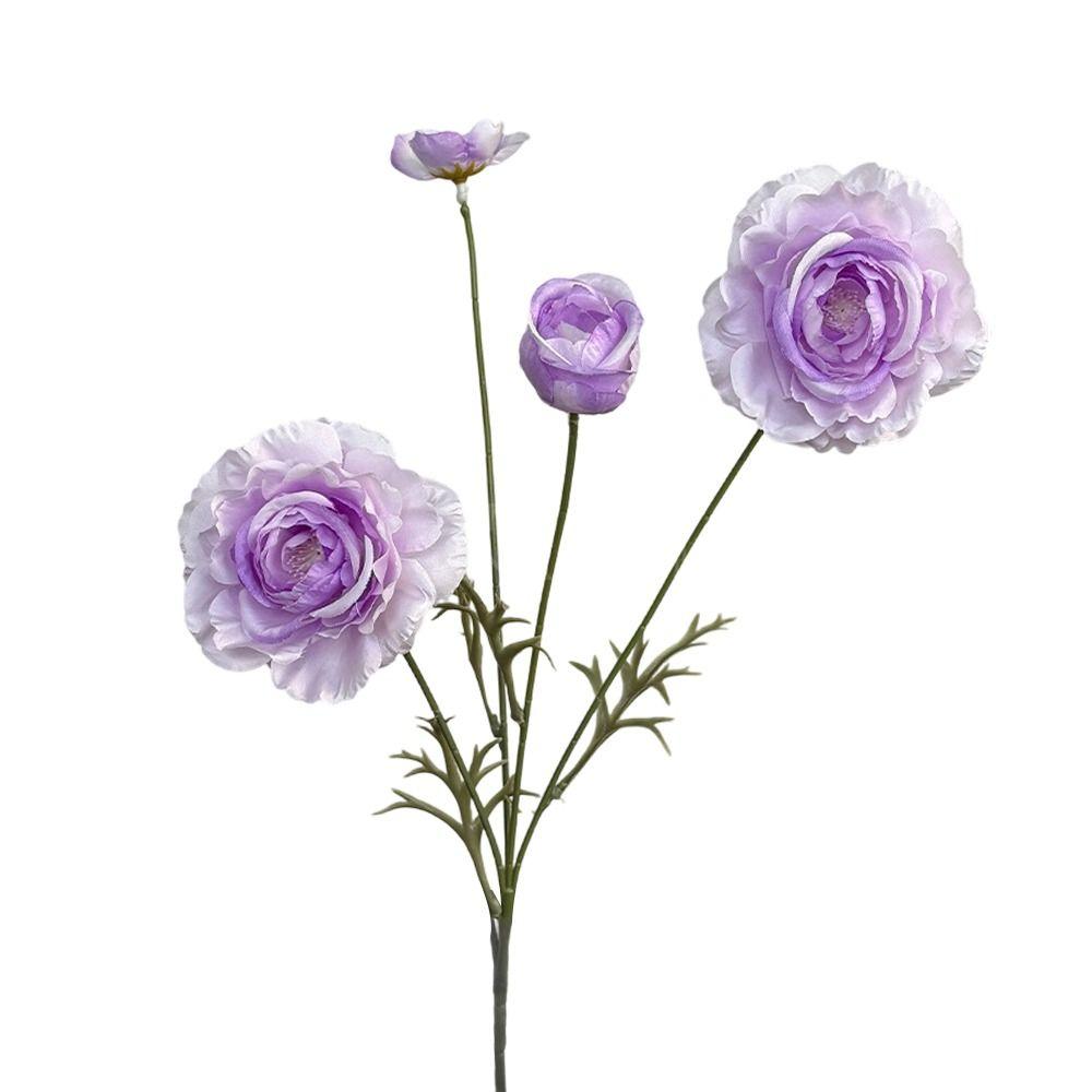 1PC 4 Heads Artificial Peony Flowers Silk Flower Arrangement Silk Flowers Peony Color Fake Bouquet Wedding Garden Decoration