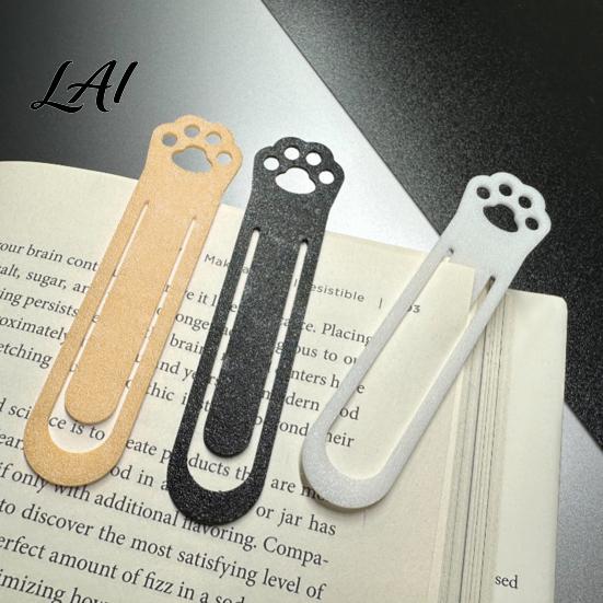 Cute Cat Bookmark Paw Bookmark 3D Printed One-Piece Mold Elastic Stable Book Page Holder Hold Hollow Clip for Reading Accessory