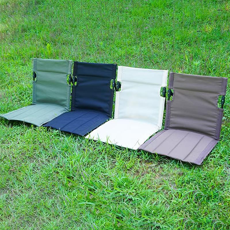 Scaun de picnic și de agrement ușor, portabil și pliabil cu cadru de fier și fibre de poliester, scaun de camping pentru exterior