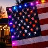 Patriotische LED-beleuchtete Flagge für den Innen- und Außenbereich Strapazierfähiges Gewebe mit integrierten LED-Lichtern zur Dekoration und Feier