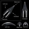 3D Eagle Claw Curved Fake Reusable Nails Full Cover Press On Nail Forms Molds Crystal Nail Extension Tip Suitable For Poly Nail