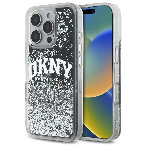 Dkny Dkhcp16Xlbnaek Iphone 16 Pro Max    6.9 Czarny/Black Hardcase Liquid Glitter Arch Logo