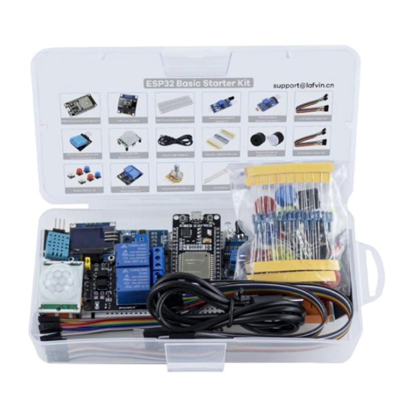 Comprehensive ESP32 WiFi Development Board Basic Starter Kit for  Projects and Programming