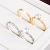 Zirconia Knotted Twist Ring Set: Exquisite Two-Piece Jewelry for Women
