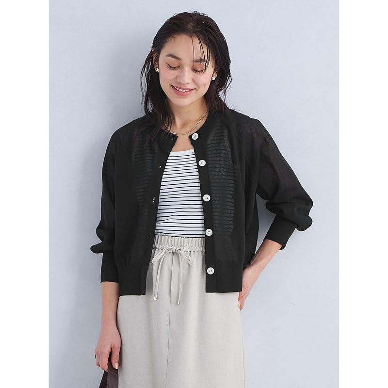 [United Arrows green label Relaxing] Conclusion series Ninja cardigan 2WAY -washable- 36281050949 0900 BLACK(09) FREE