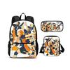 Haikyuu backpack pencil case shoulder bag 3Pcs Set printed new large capacity student boy and girl best birthday gift for school