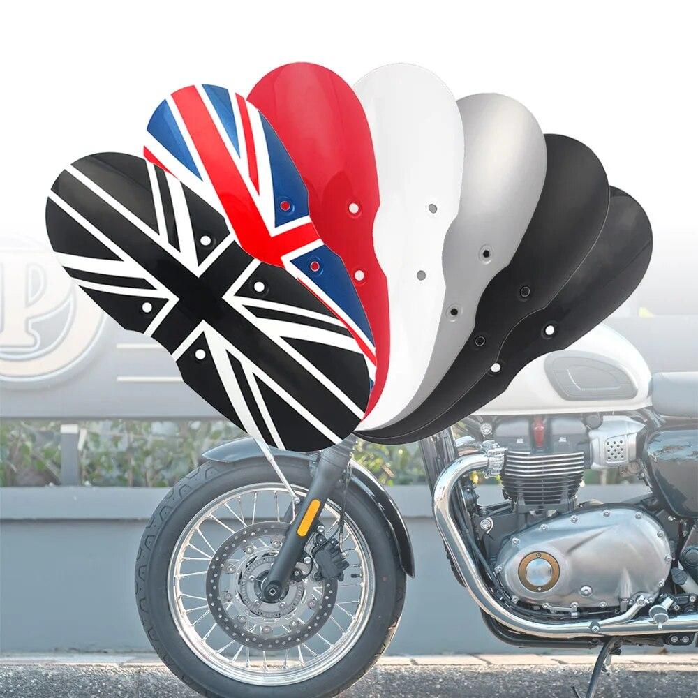 

Мотоциклетное ретро короткое переднее крыло Cafe Racer брызговик для Triumph Bonneville T100/Scrambler Thruxton 900 01-16 белый