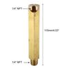 Packung mit 1 Stück Für Ford 260 289 302 Öldruckanzeigen-Verlängerung 1/4" NPT Goldton