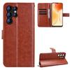 For Oukitel C61 Pro/Oukitel C61 PU Leather Case with Strap Crazy Horse Texture Phone Wallet Cover