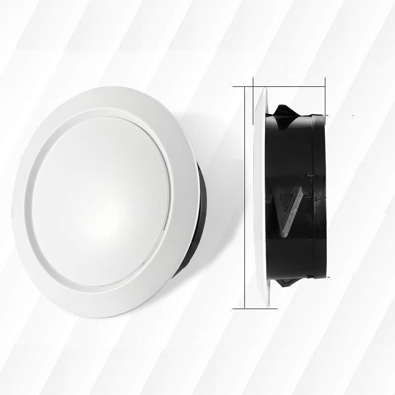 ABS Adjustable Air Vent White Round Soffit Exhaust Vent for Inline Duct Fan Outlet Vent 7.5-20cm
