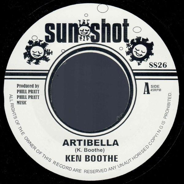 

7inch Record KEN BOOTHE - Artibella SS26 Sun Shot UK 1972 UK Reggae, Ska & Dub Used