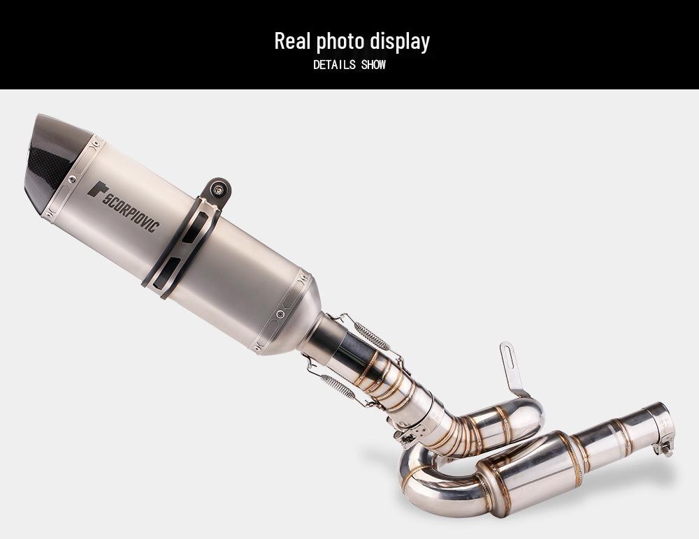 QJ Chase 600 Race - Revolving Mid-Section Exhaust Pipe, Tail Section Mod for Direct Installation