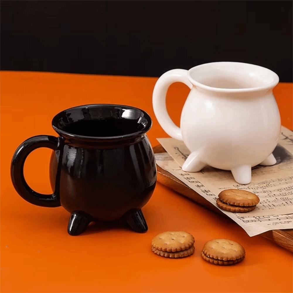 400ml Capacity Halloween Mug Anti-scald Handle Wizard Magic Jar Mug Afternoon Tea