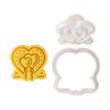 Valentine's Day Cookie Cutters Cartoon Pressable Biscuit Mold Holiday Biscuit Fondant Cookie Stamps Party Supplies