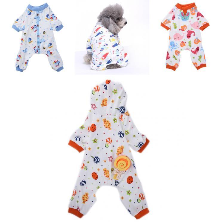 Premium Quality Pyjamas For Petit Chien And Chiot Featuring Cozy Cotton Material